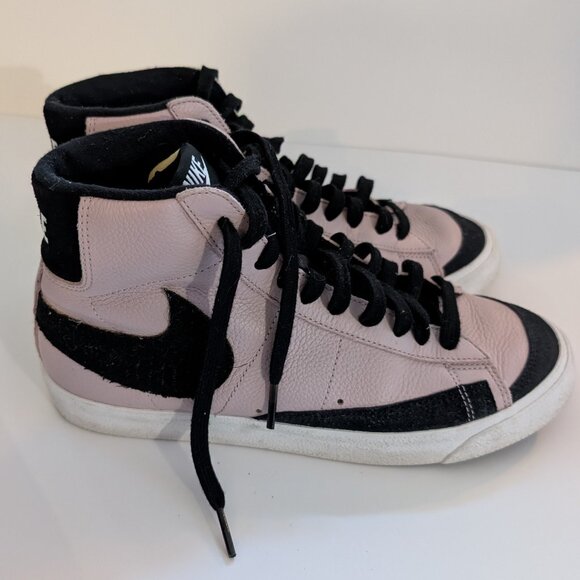 GREAT CONDITION Nike SB Zoom Blazer Mid Skate Shoes Pink/Blk Women's size 7.5 - Picture 1 of 15